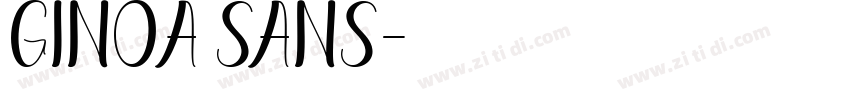 Ginoa Sans字体转换